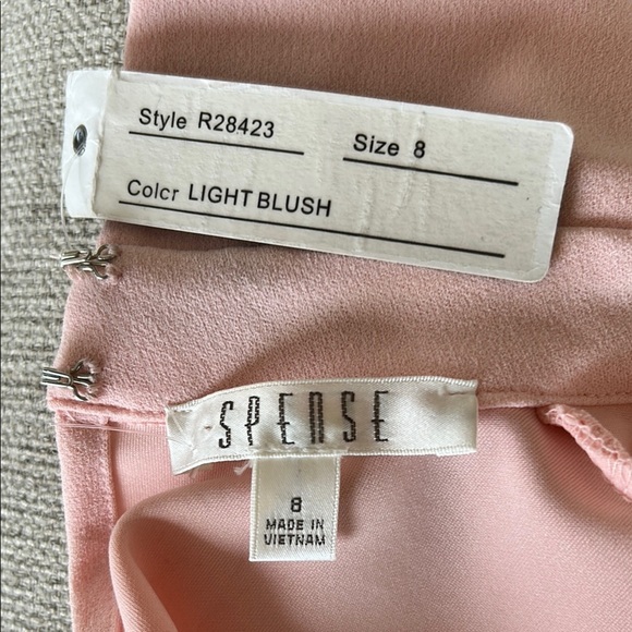 🩷Spense Pink Ruffled Halter Mini Dress size 8 New - Picture 9 of 10